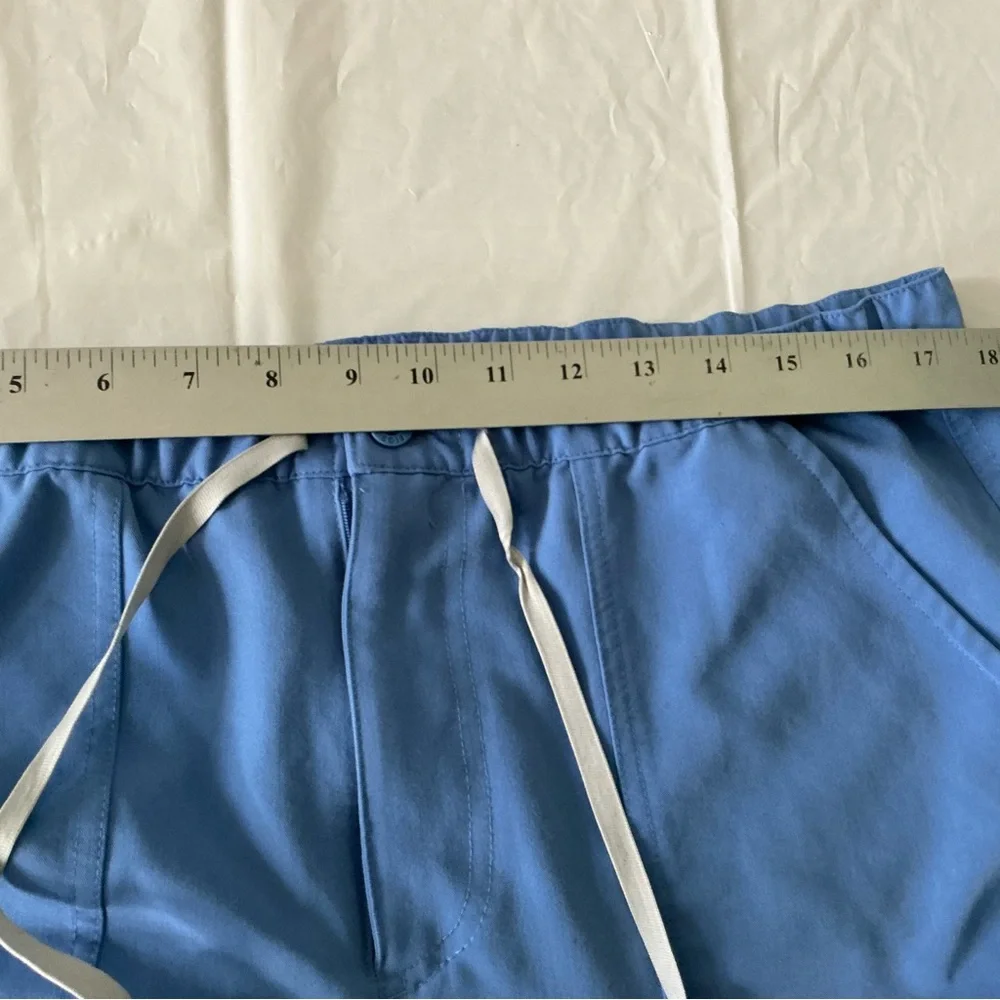 FIGS Cairo Cargo Scrub Pants Men’s Large Blue TM3001 Drawstring